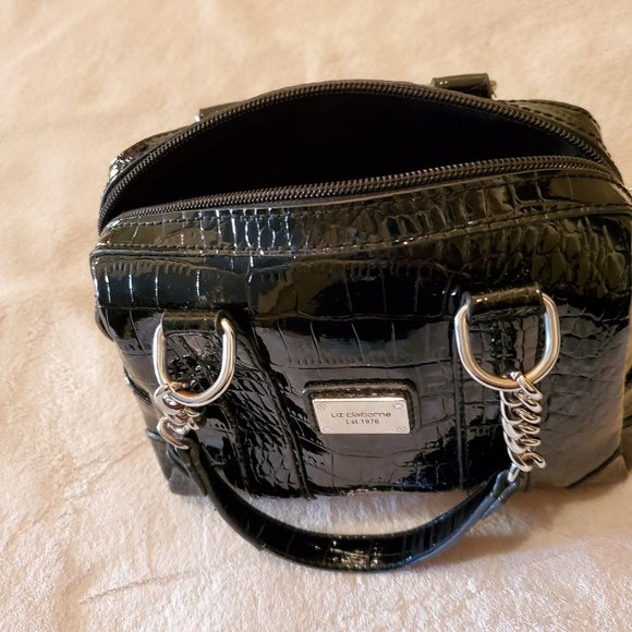 LIZ CLAIBORNE Croc-Pattern Mini Handbag - Picture 9 of 11